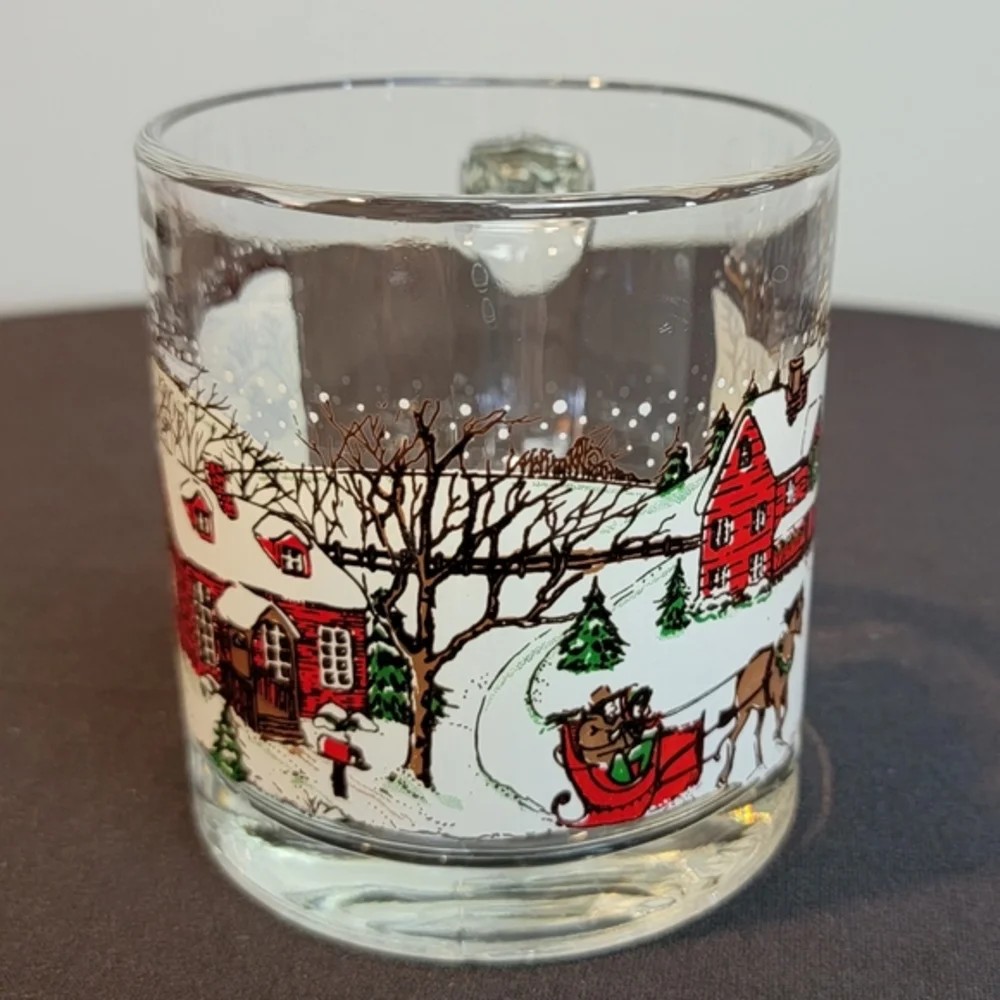 Winter Village‎ mug cup by LIBBEY GLASS COMPANY